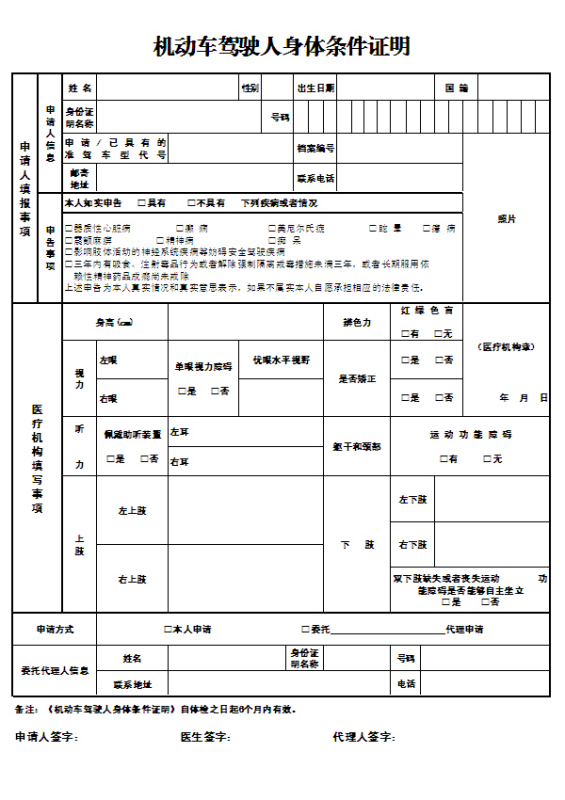 换驾驶证所需材料详解